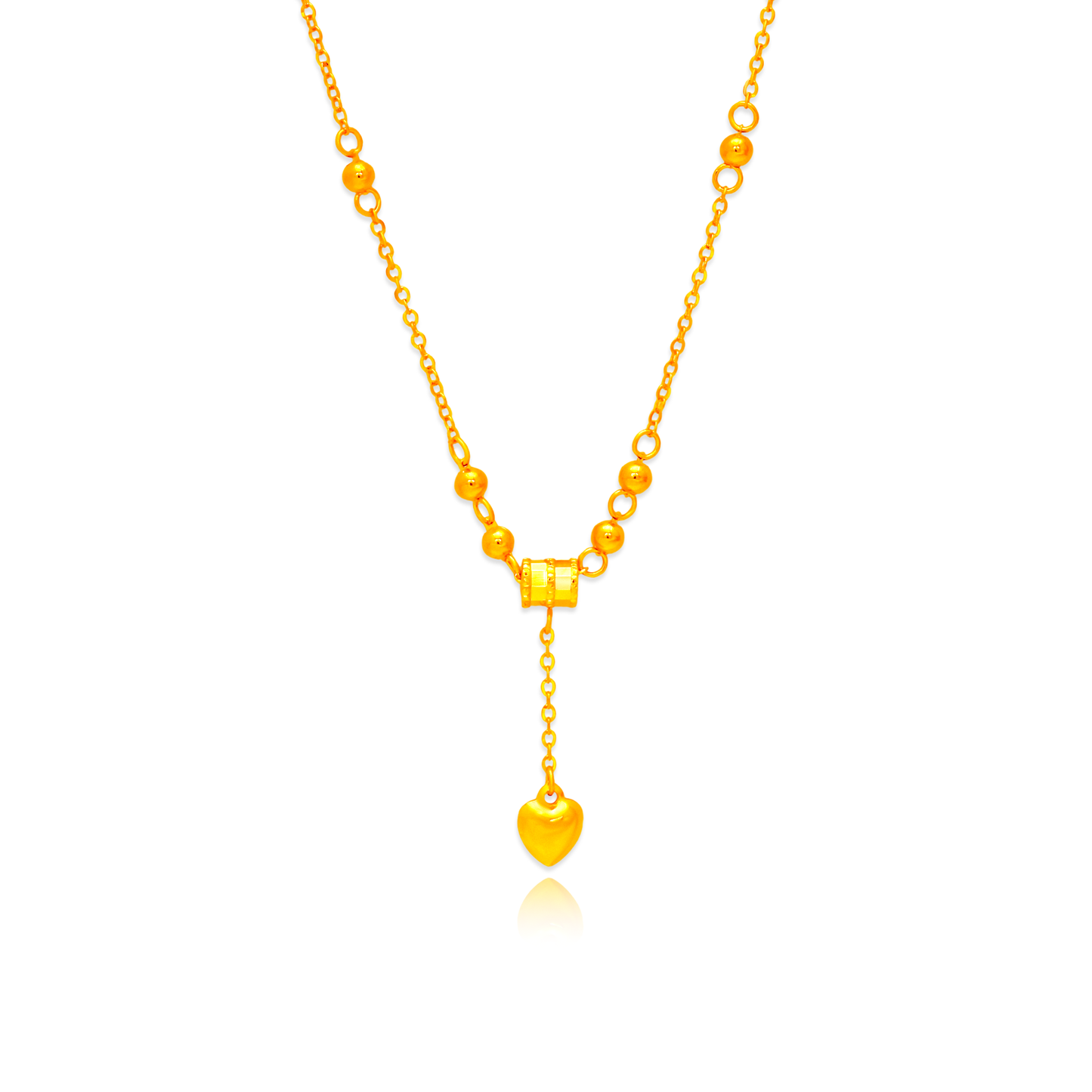 TAKA Jewellery Loving Drop 916 Gold Necklace