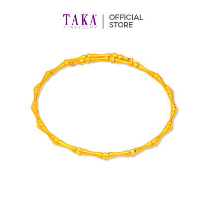 TAKA Jewellery Bamboo Elegance 916 Gold Bangle
