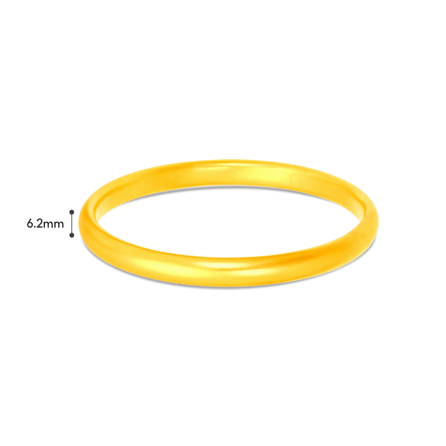 TAKA Jewellery Sleek Elegance 916 Gold Bangle