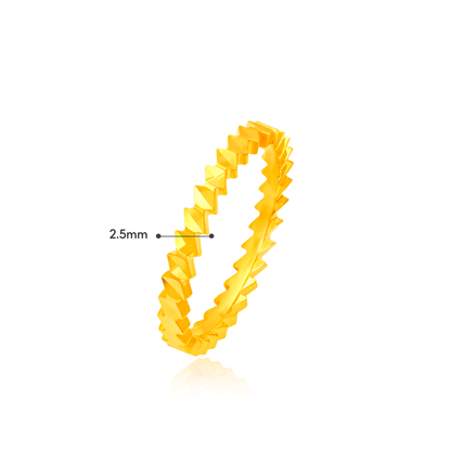 TAKA Jewellery GleamHeart 916 Gold Ring
