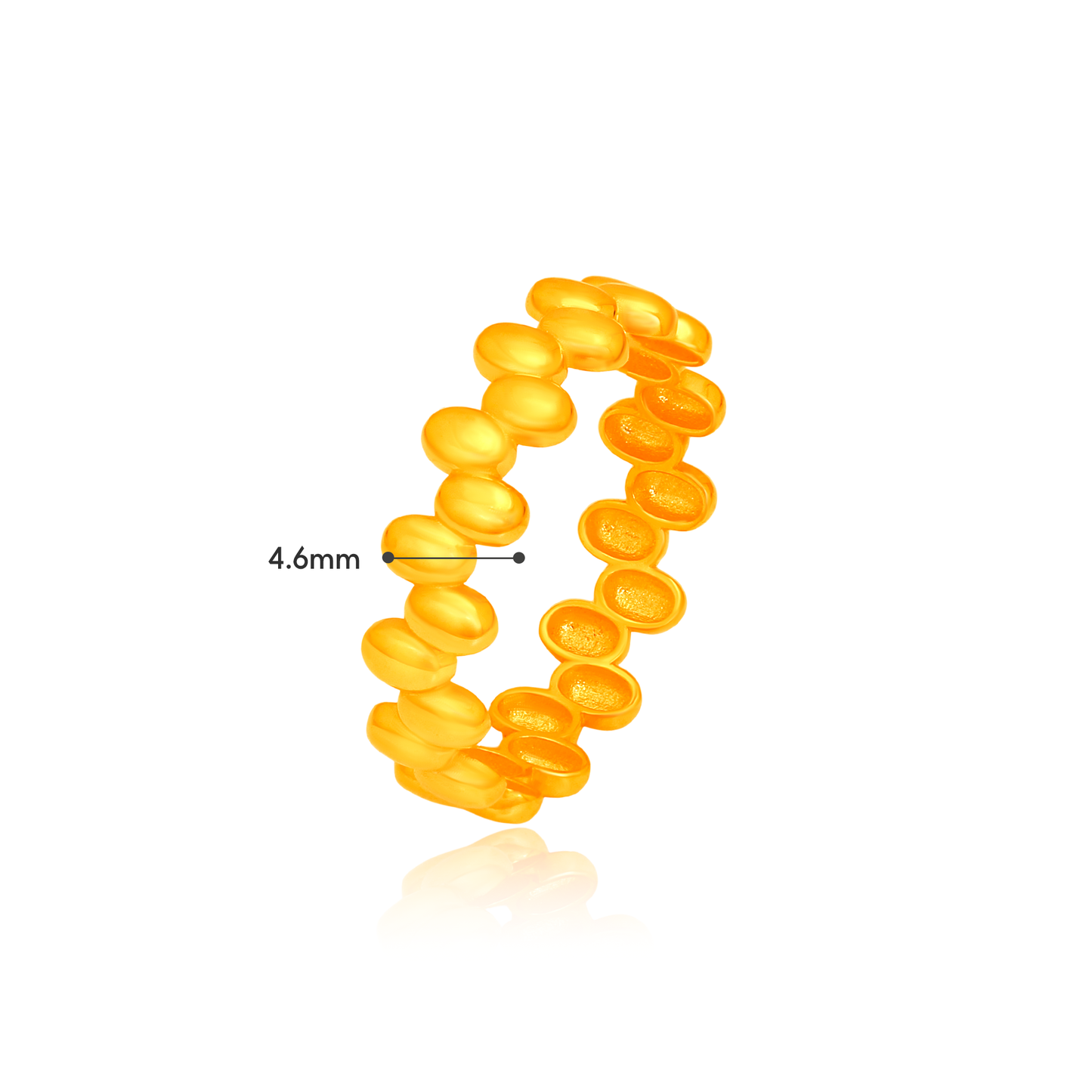 TAKA Jewellery Serenity Dots 916 Gold Ring