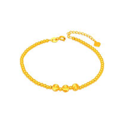 TAKA Jewellery Aurora Bead 916 Gold Bracelet