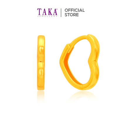 TAKA Jewellery True Heart 916 Gold Earrings