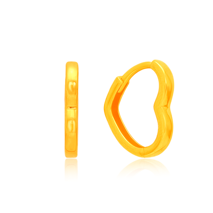 TAKA Jewellery True Heart 916 Gold Earrings