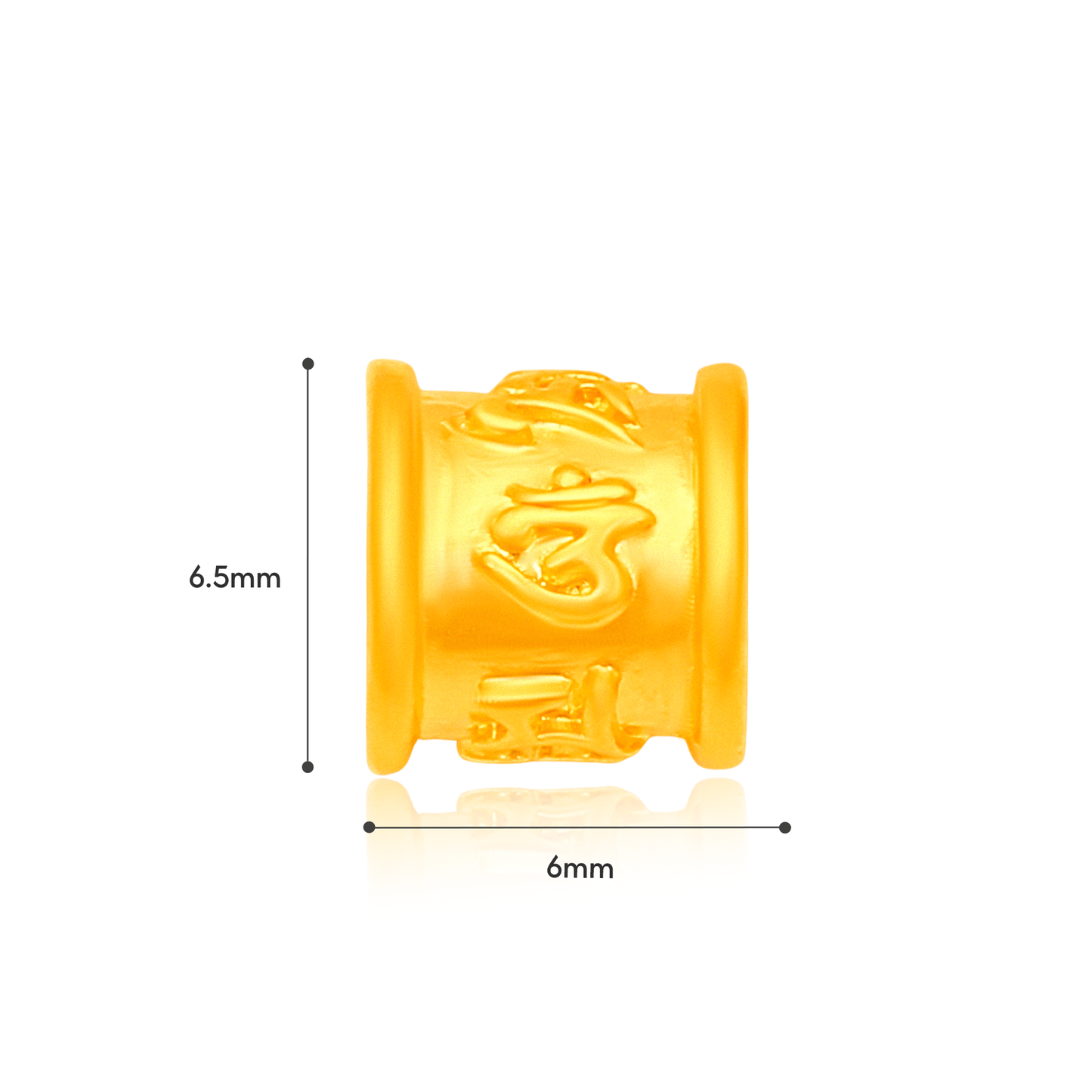 TAKA Jewellery 999 Pure Gold Six-Syllable Mantra Charm
