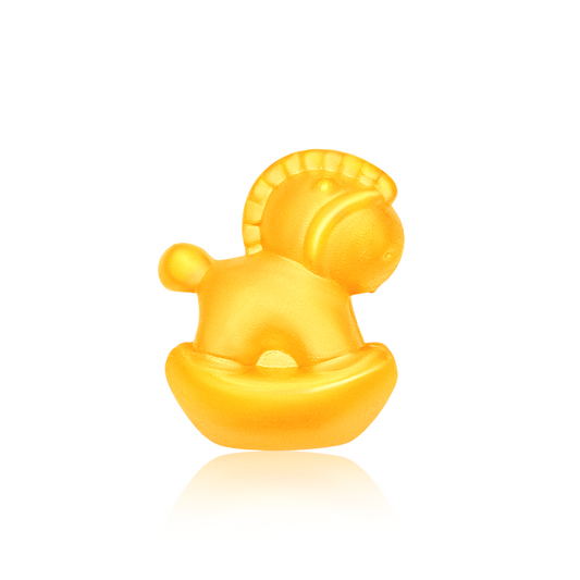 TAKA Jewellery 999 Pure Gold Ingot Horse Charm