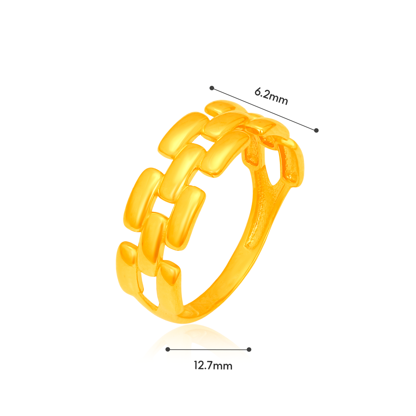TAKA Jewellery Eternal Bond 916 Gold Ring