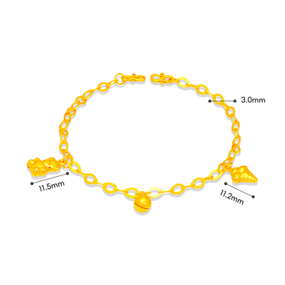 TAKA Jewellery Sweet Harmony 916 Gold Baby Bracelet