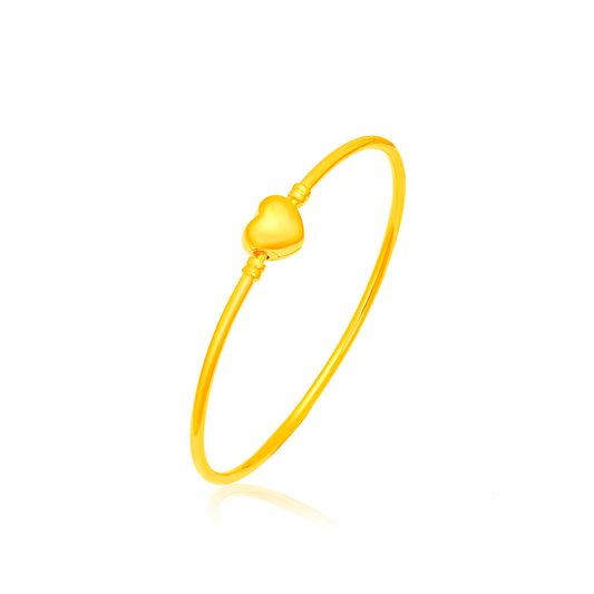 TAKA Jewellery 916 Gold Luminous Heart Bangle