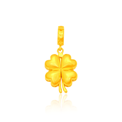 TAKA Jewellery Twilight Clover 916 Gold Charm