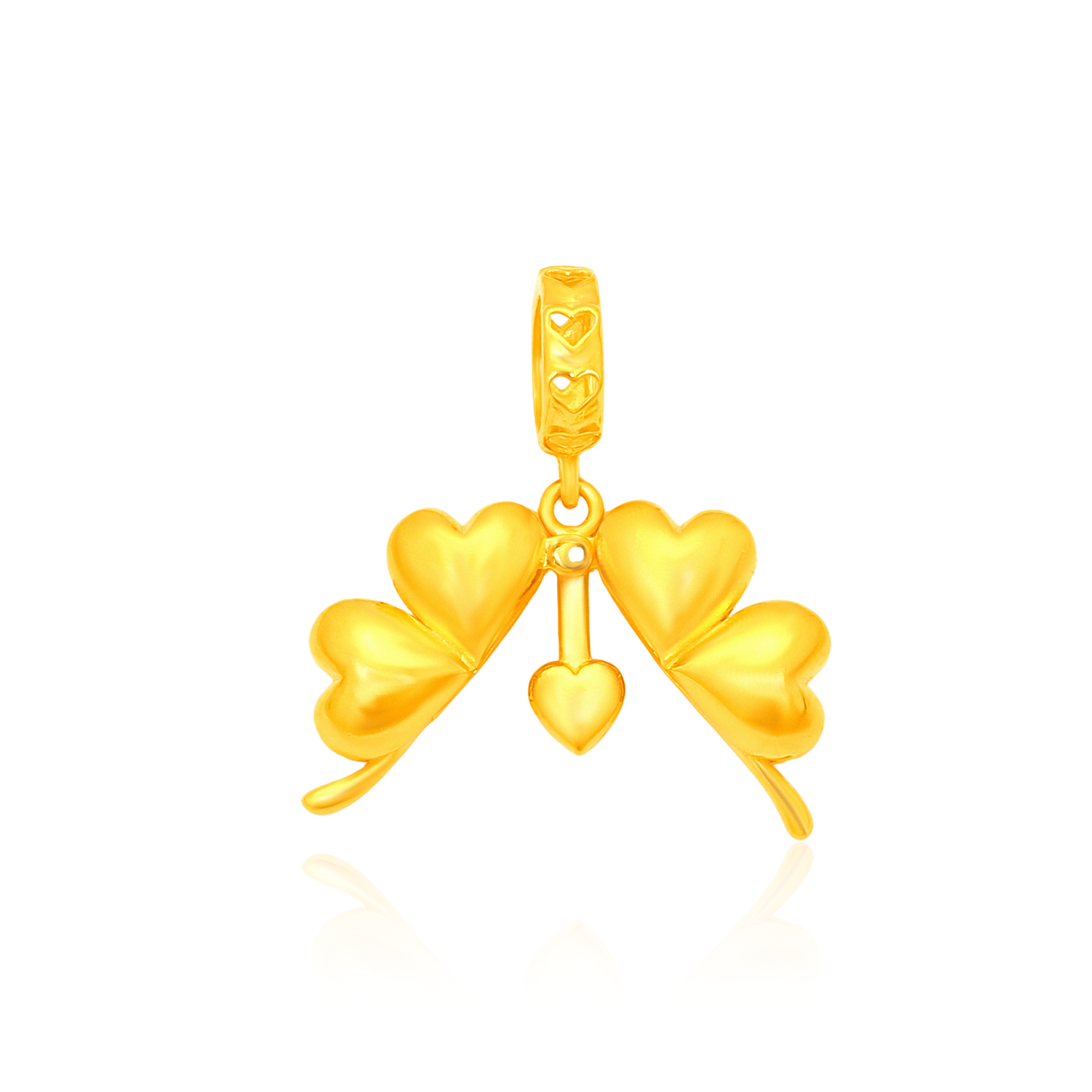 TAKA Jewellery Twilight Clover 916 Gold Charm