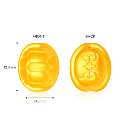 TAKA Jewellery Tortoise Shell Fortune 999 Pure Gold Charm
