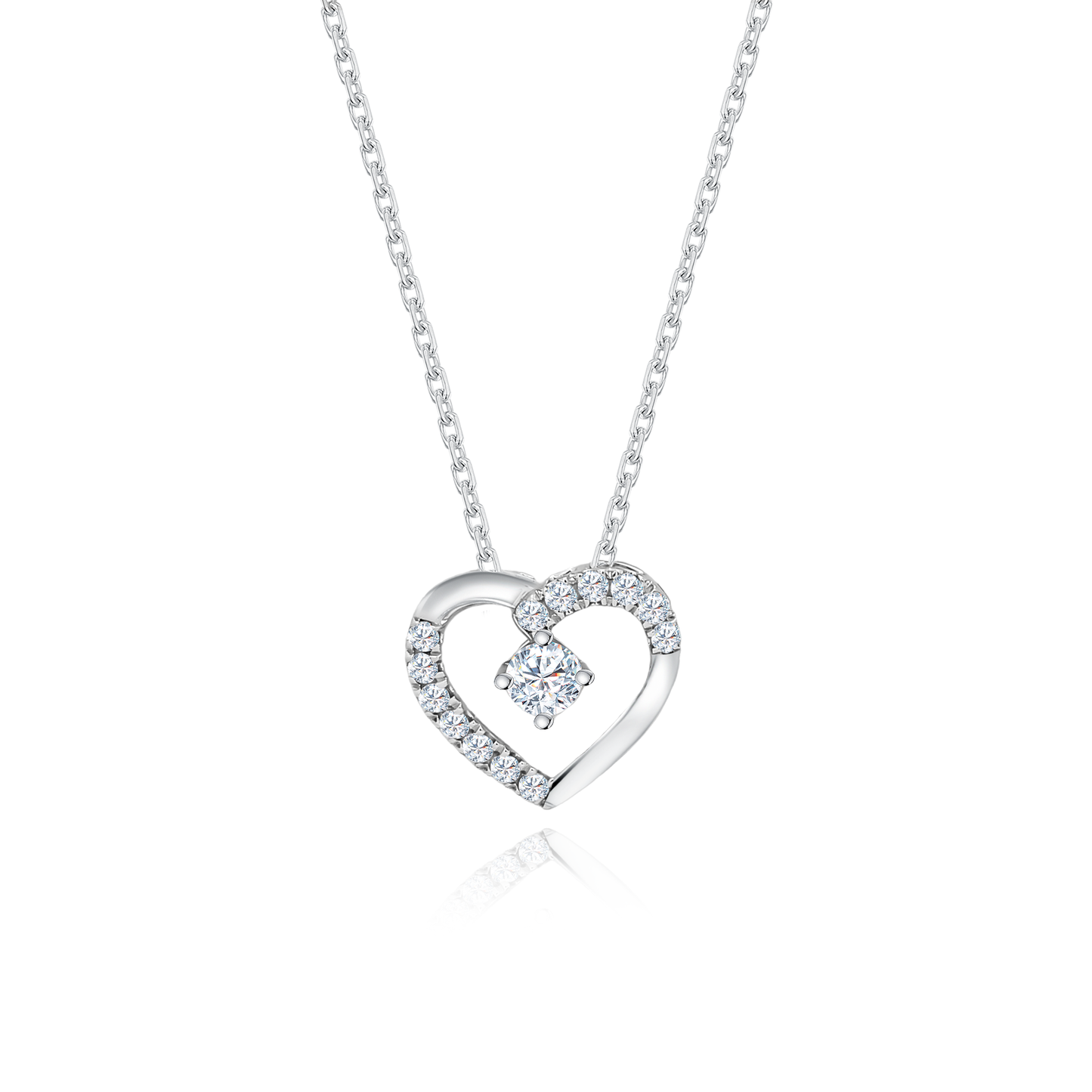 [PROMO] TAKA Jewellery 10K Gold Lab Grown Diamond Forever Yours Heart Necklace