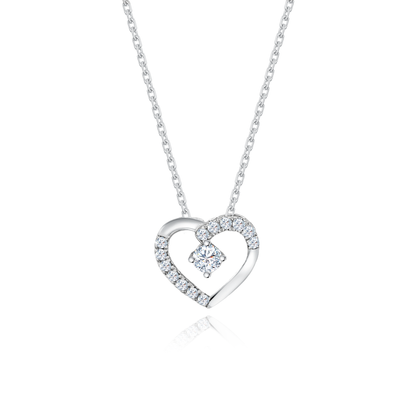 [PROMO] TAKA Jewellery 10K Gold Lab Grown Diamond Forever Yours Heart Necklace