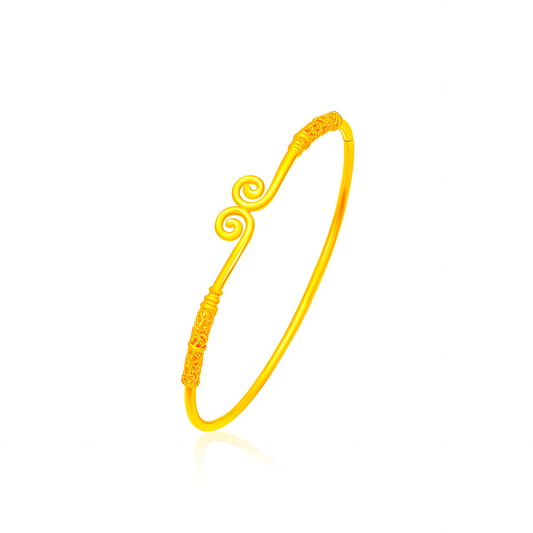TAKA Jewellery 916 Gold Monkey King Crown Bangle