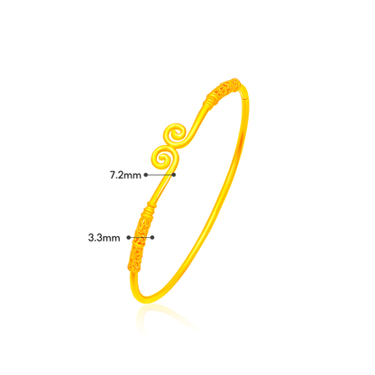 TAKA Jewellery 916 Gold Monkey King Crown Bangle