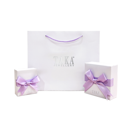 TAKA Jewellery Lustre Pearl Diamond Earrings 18K Gold