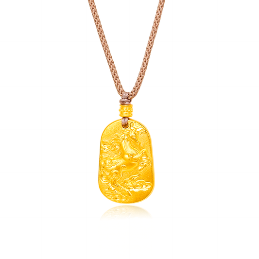 TAKA Jewellery Heritage Horse Spirit 999 Pure Gold Necklace