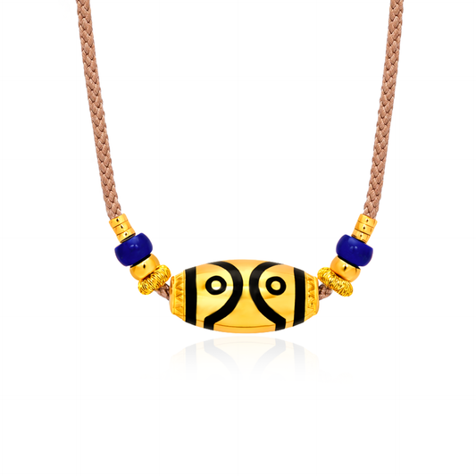 TAKA Jewellery Heritage Spirit Bead 999 Pure Gold Necklace