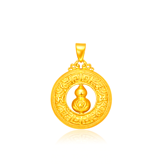 TAKA Jewellery Heritage Fortune Gourd 999 Pure Gold Pendant