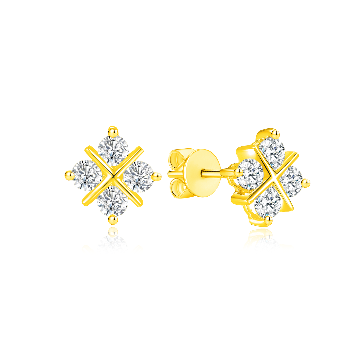 TAKA Jewellery Lab Grown Diamond Earrings 10K Gold