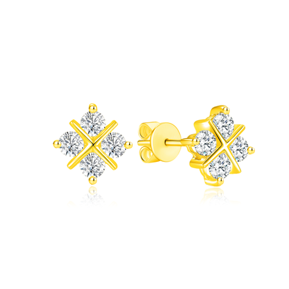 TAKA Jewellery Lab Grown Diamond Earrings 10K Gold