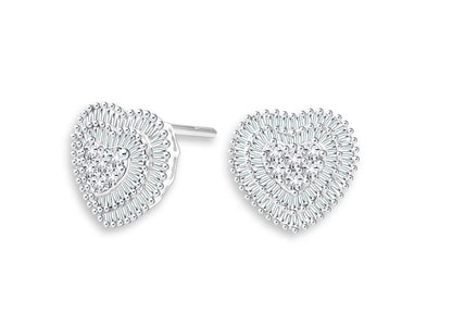 TAKA Jewellery Emotion Heart Diamond Earrings 18K Gold