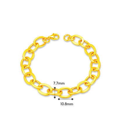 TAKA Jewellery Eternal Links 916 Gold Bracelet