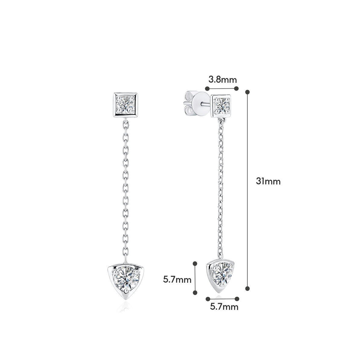 [PROMO] TAKA Jewellery 10K Gold Lab Grown Diamond Drop Earrings