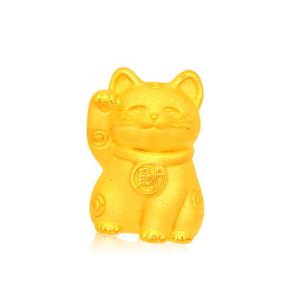 TAKA Jewellery 999 Pure Gold Piggy Bank or Fortune Cat