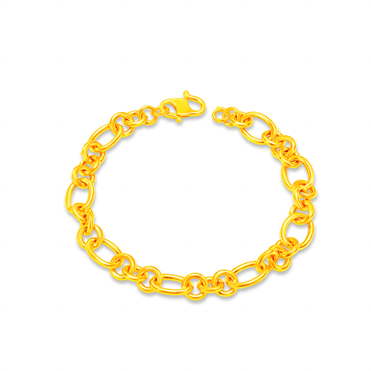 TAKA Jewellery Rhythm Links 916 Gold Bracelet