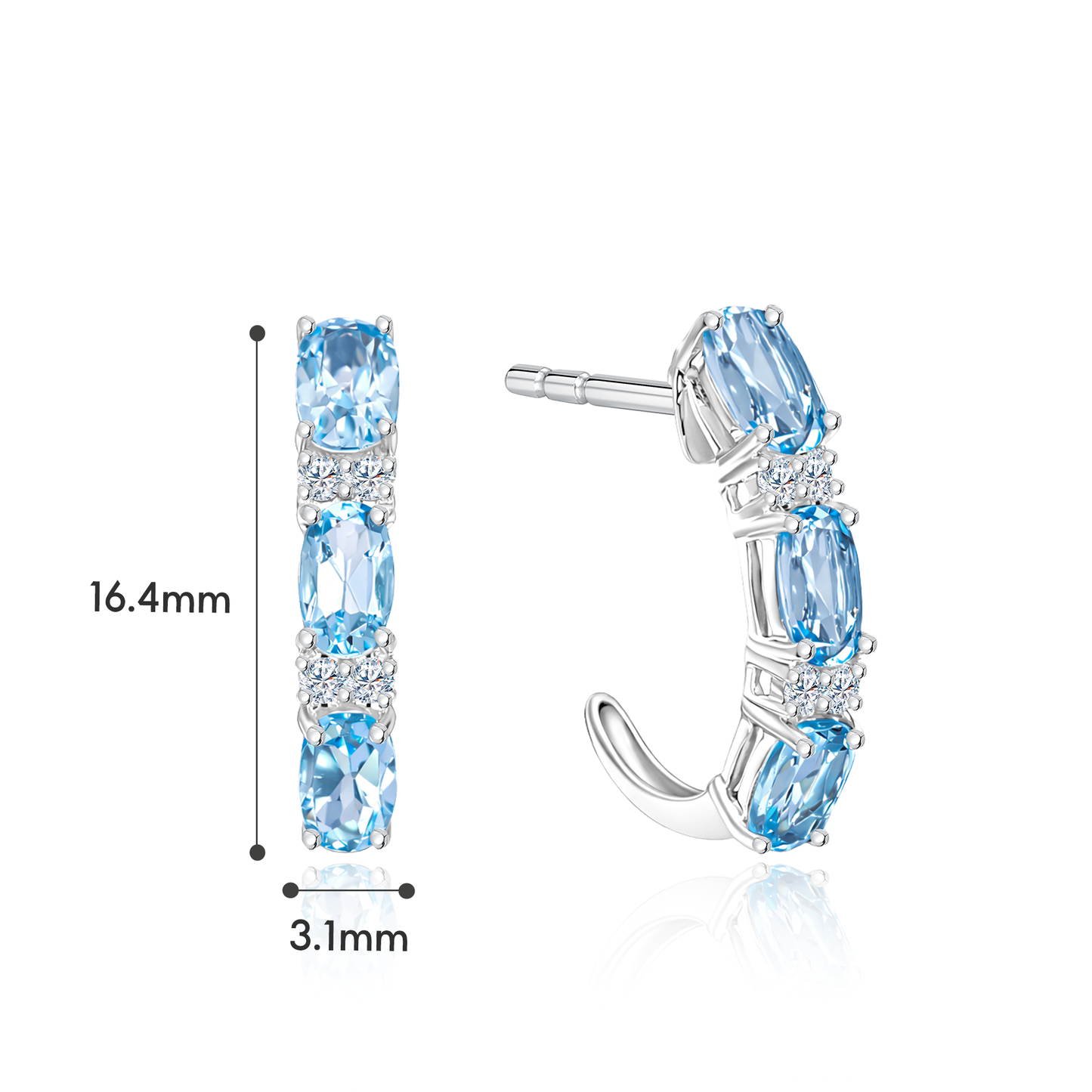 TAKA Jewellery Spectra Diamond Earrings 18K Gold