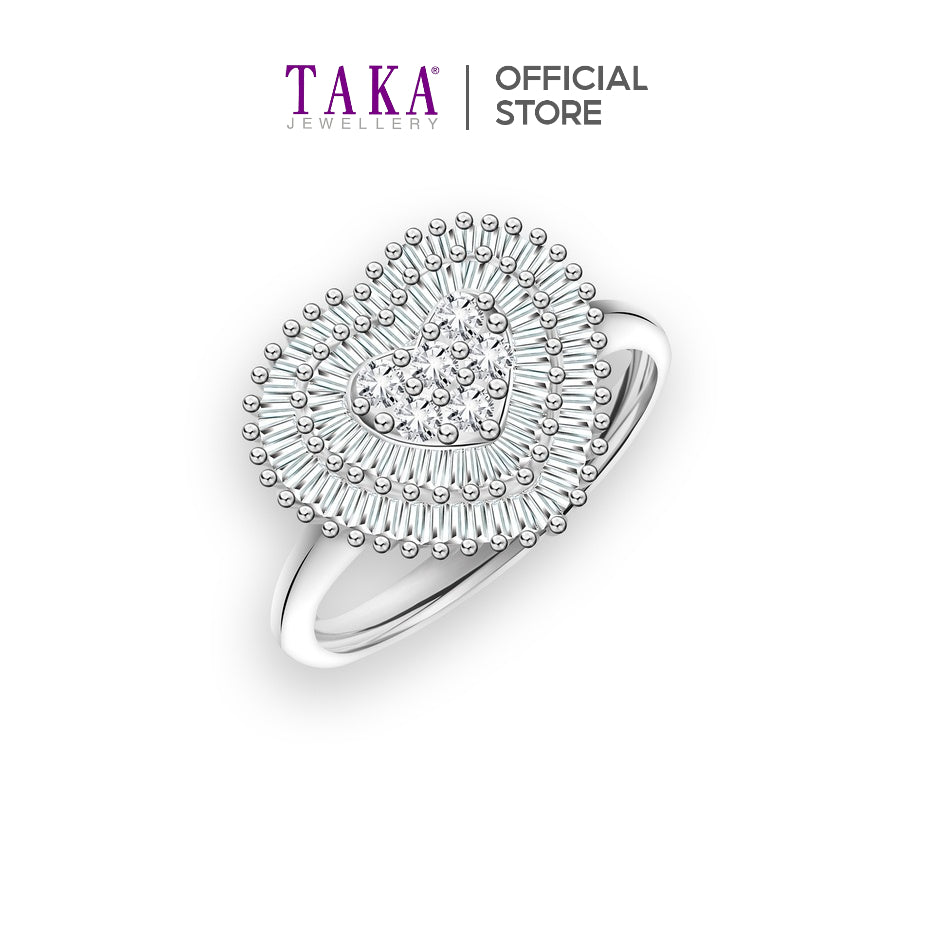 TAKA Jewellery Emotion Heart Diamond Ring 18K