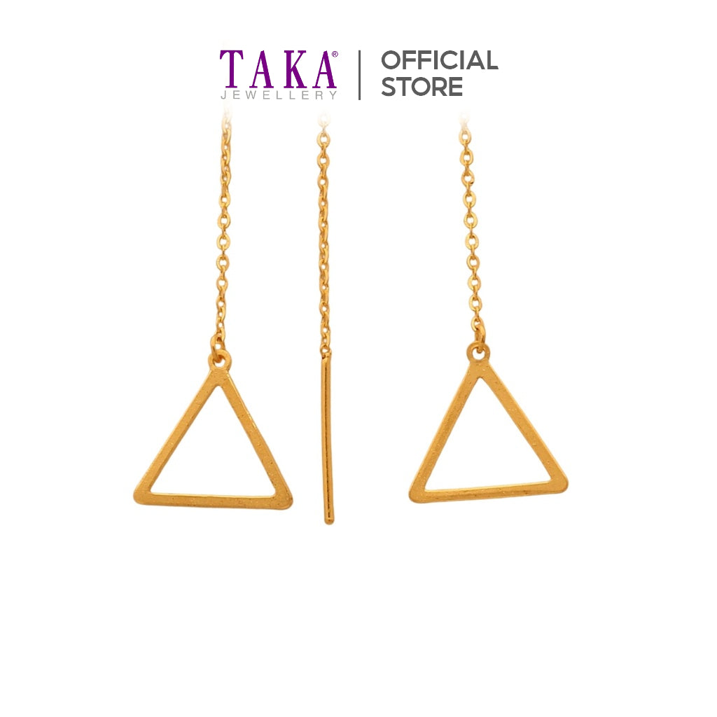 Taka Jewellery 999 Pure Gold Earrings