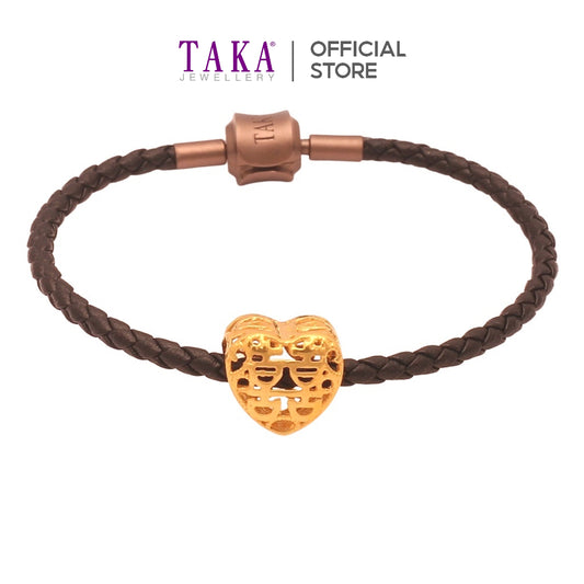 TAKA Jewellery 916 Gold Charm Double Happiness
