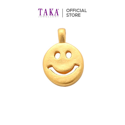 Taka Jewellery 999 Pure Gold Smiling Face Pendant