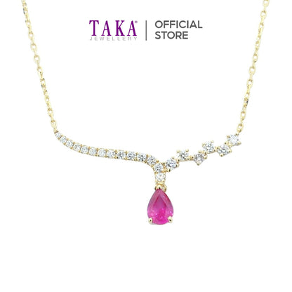 Taka Jewellery Spectra Blue Sapphire / Ruby / Emerald Diamond Necklace 18K