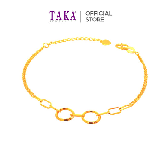 TAKA Jewellery 999 Pure Gold 5G Bracelet