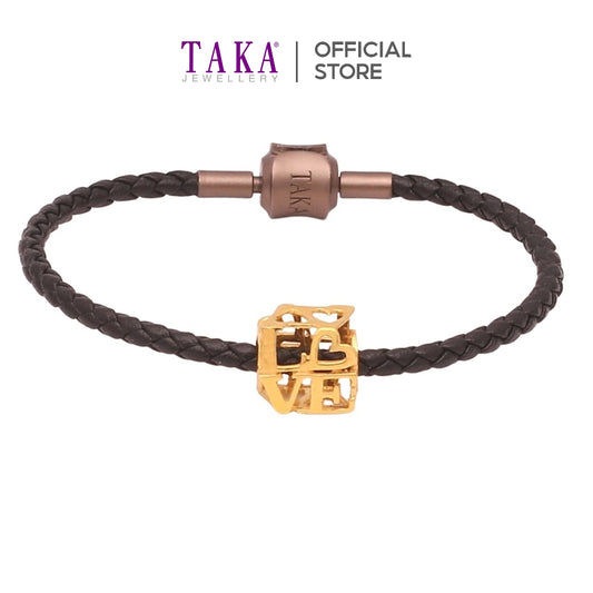 TAKA Jewellery 916 Gold Charm LOVE
