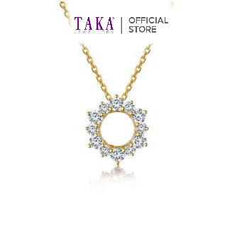 TAKA Jewellery Cresta Diamond Necklace 9K