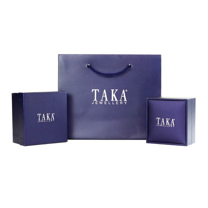 TAKA Jewellery Spectra Swiss Blue Topaz / Pink Topaz Diamond Pendant 9K