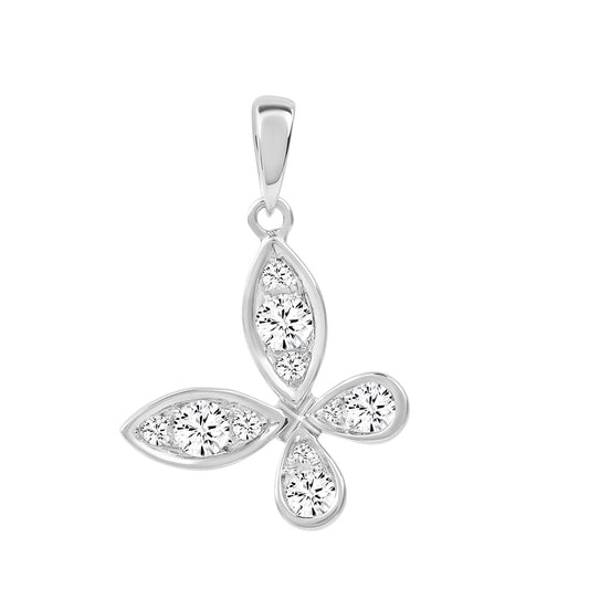 TAKA Jewellery Terise Butterfly Diamond Pendant 18K