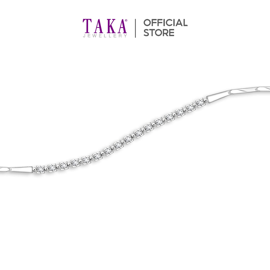 TAKA Jewellery Cresta Diamond Bracelet 18K