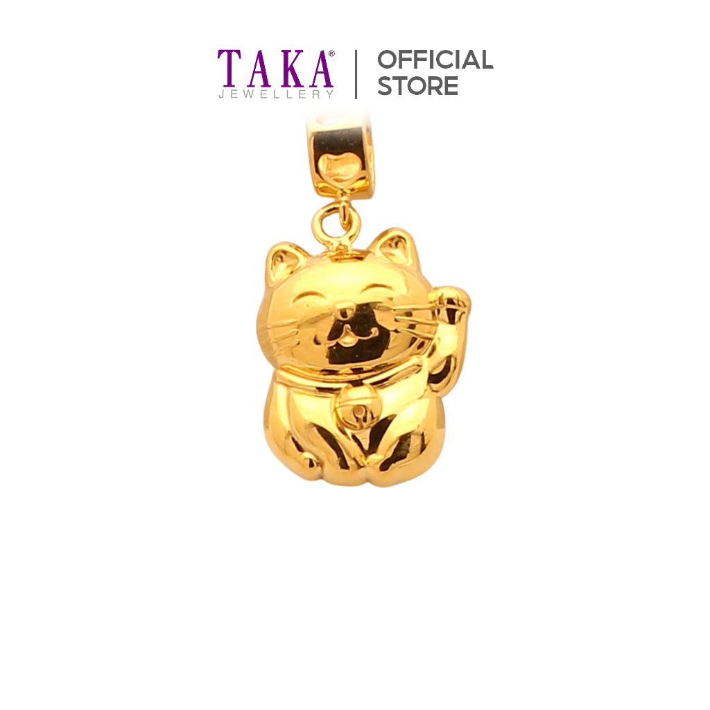 TAKA Jewellery 916 Gold Charm Cat