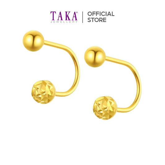 TAKA Jewellery 999 Pure Gold 5G Earrings