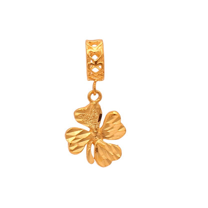 TAKA Jewellery 916 Gold Charm Clover