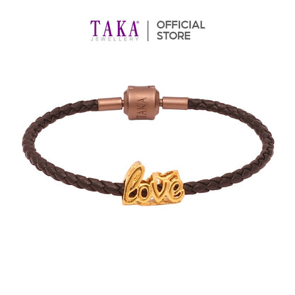 TAKA Jewellery 916 Gold Charm Love