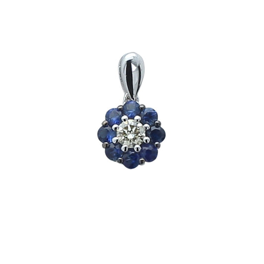 Taka Jewellery Spectra Gemstone Diamond Pendant 18K