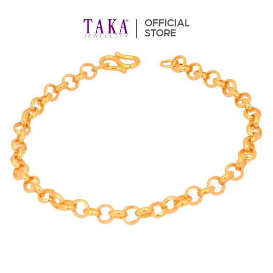 TAKA Jewellery 999 Pure Gold Bracelet