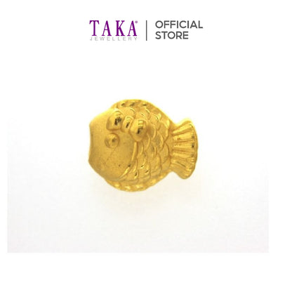 TAKA Jewellery 999 Pure Gold Charm Fish
